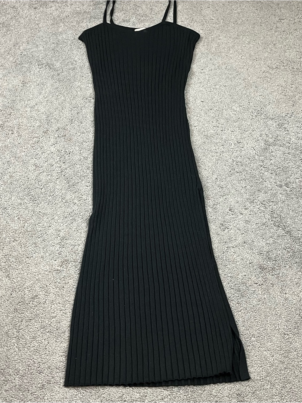 Universal Thread Black Ribbed Knit Dress - Picture 4 of 7